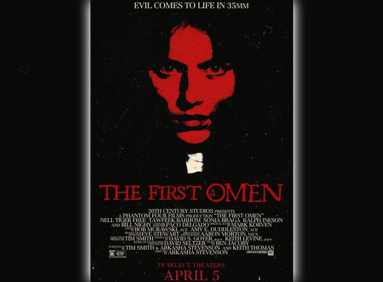 Постер фильма The First Omen в ретро-стиле 70-х